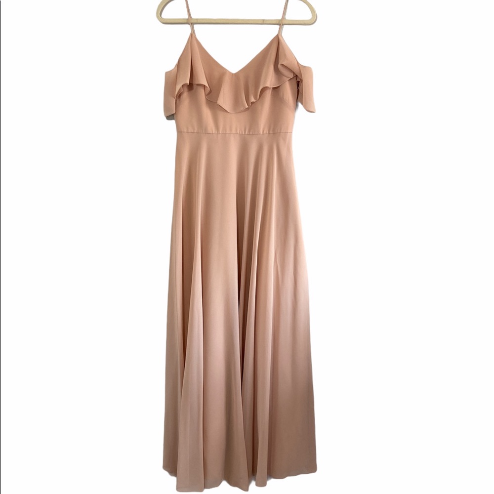 Jenny Yoo Collection Mila Dress Desert Rose Size 6 - Picture 6 of 14